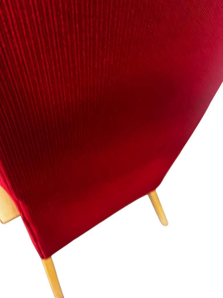 Vintage Scandinavian armchair with a high back / single seat