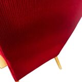 Vintage Scandinavian armchair with a high back / single seat