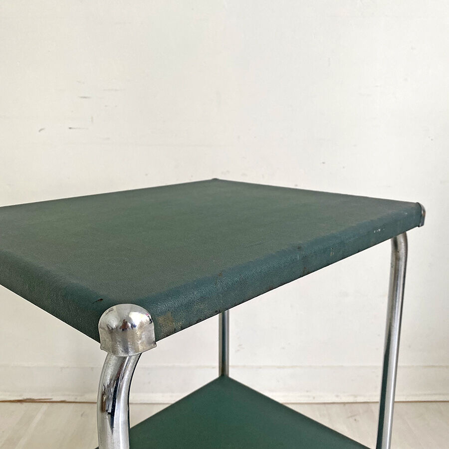 Industrial service metal and imitation leather green