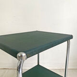 Industrial service metal and imitation leather green