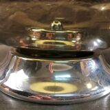 Lamp in glass and chrome