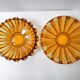 Set of 2 art deco crystal cups 1940
