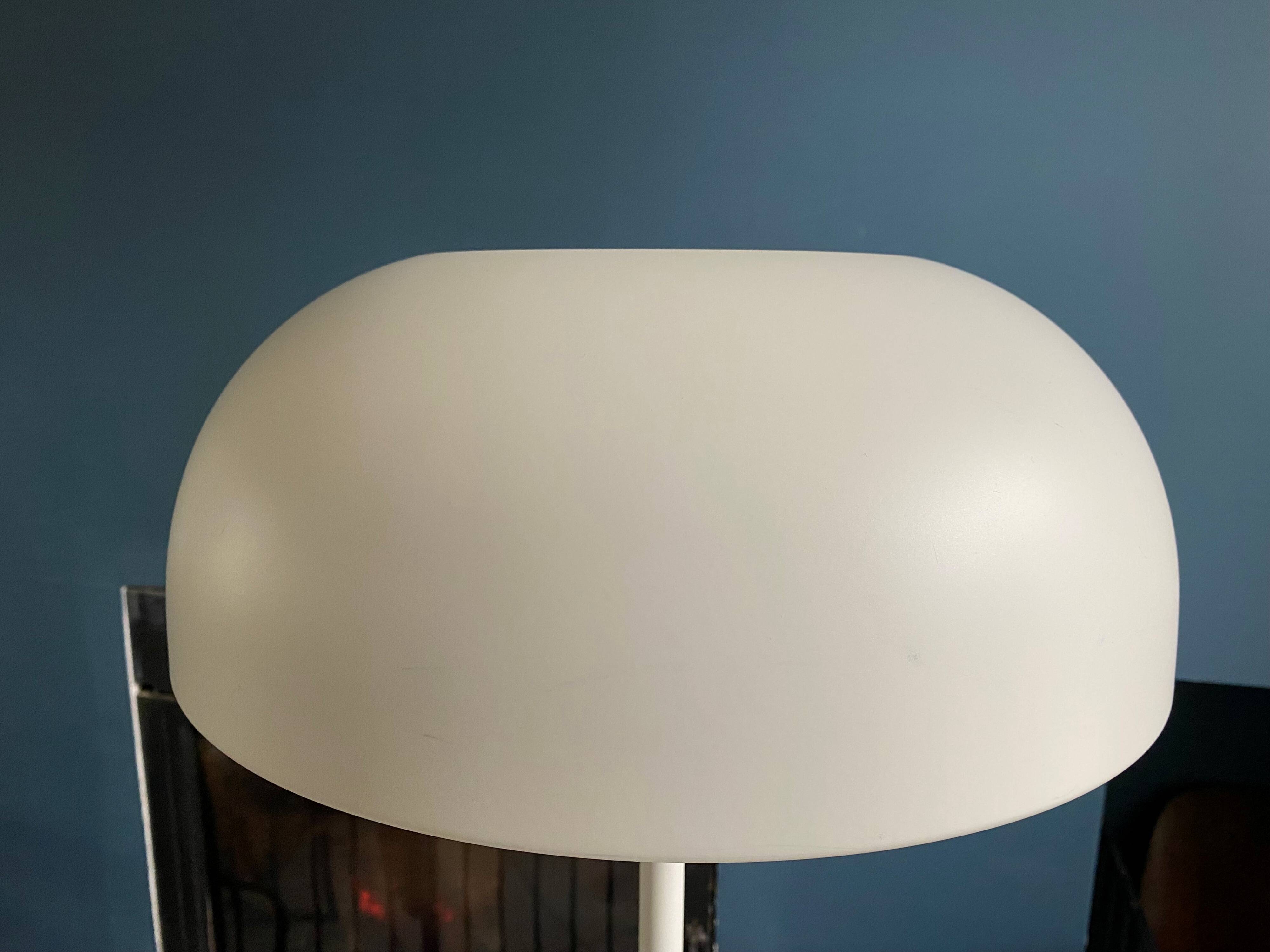 Lampadaire champignon Ikea Nymane TYP G1706 métal blanc vintage 1990