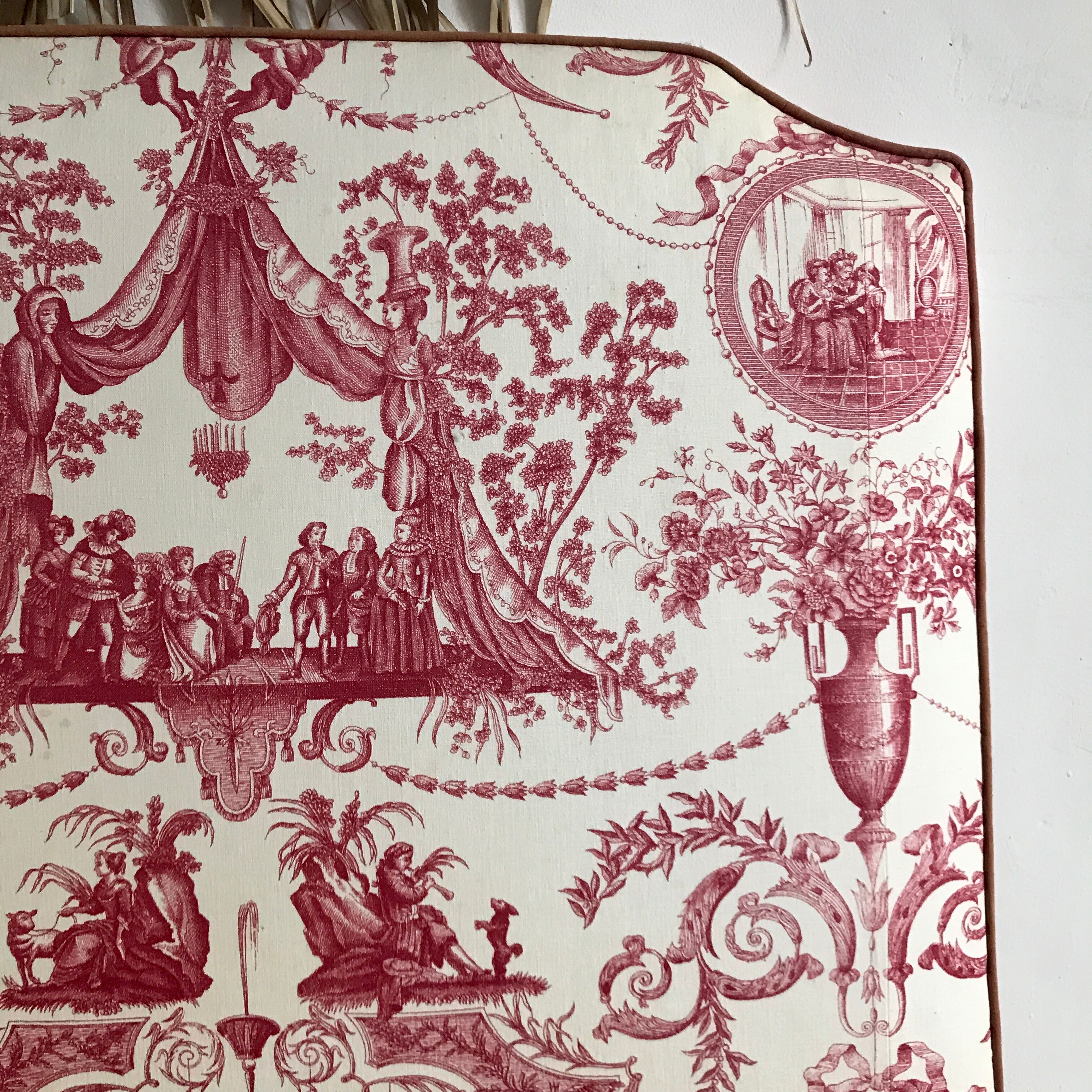 Fabric headhead Toile de Jouy