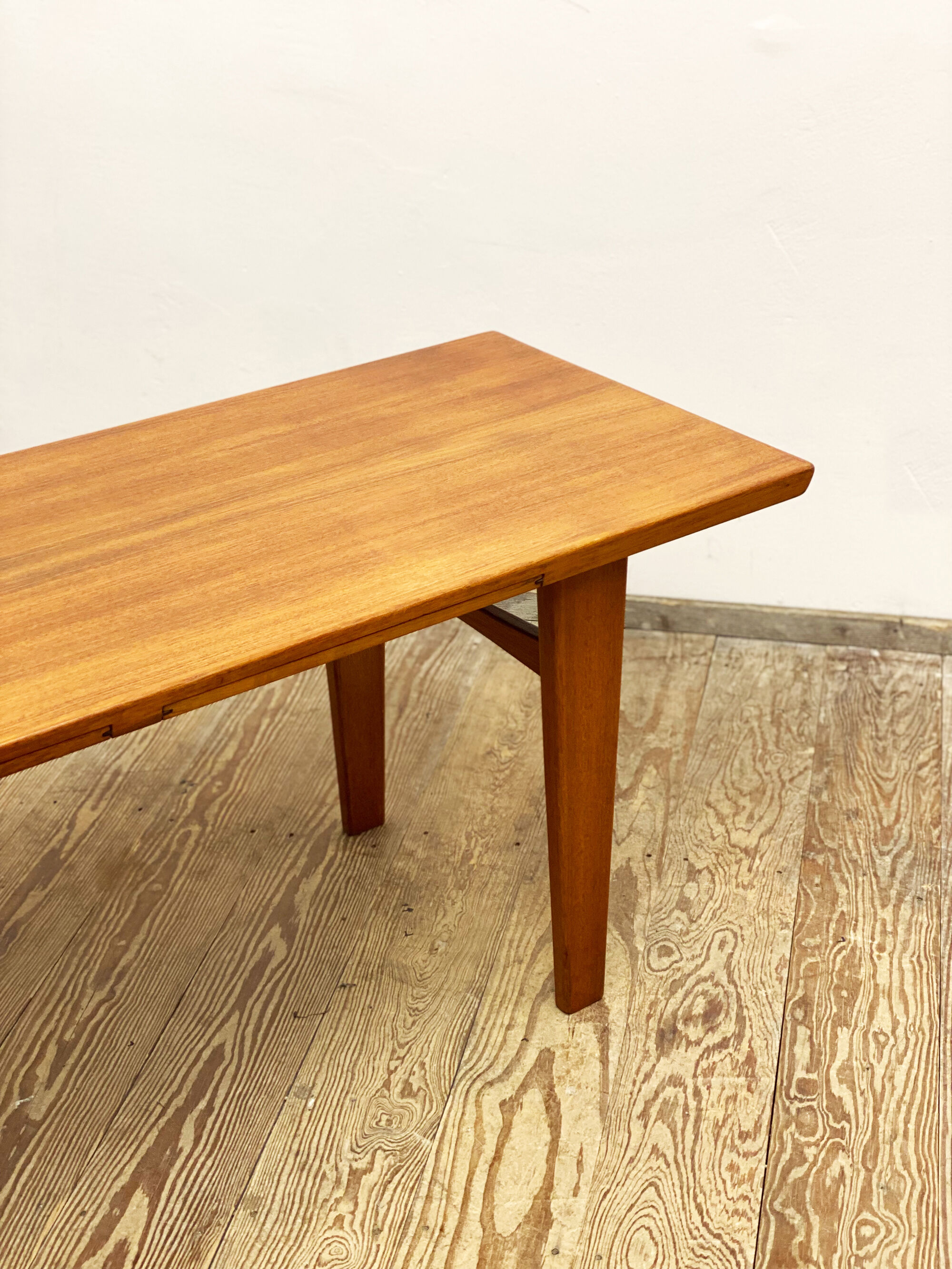 Mid Century Teak Coffee Table, Sofa Table, 1950s, 1960s