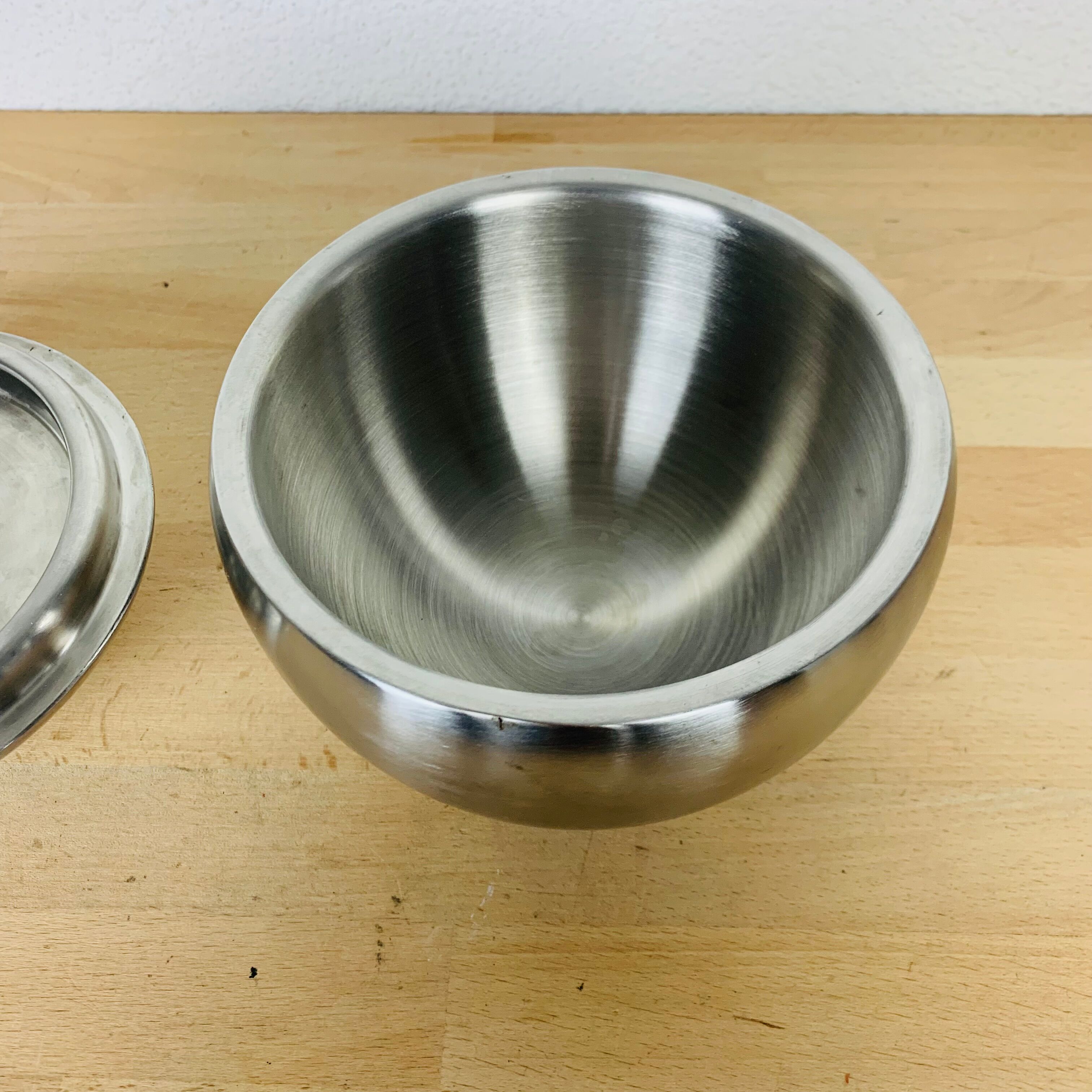 Ice bucket ball bowling stainless steel 70's