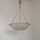 French Art Deco Ceiling Light ROS Degue Frosted Molded Glass Plafonnier