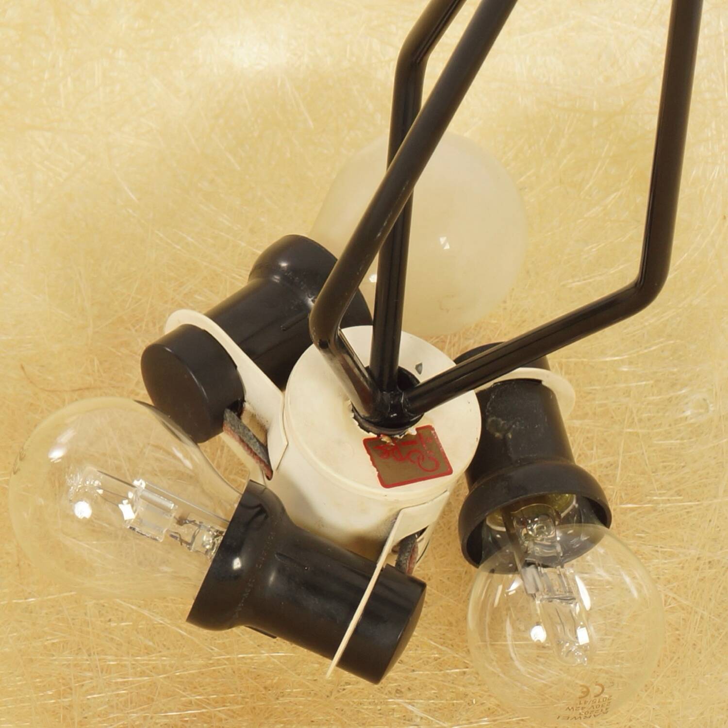 FIBERGLAS TABLE LAMP BY LOUIS KALFF FOR PHILIPS, 1958.