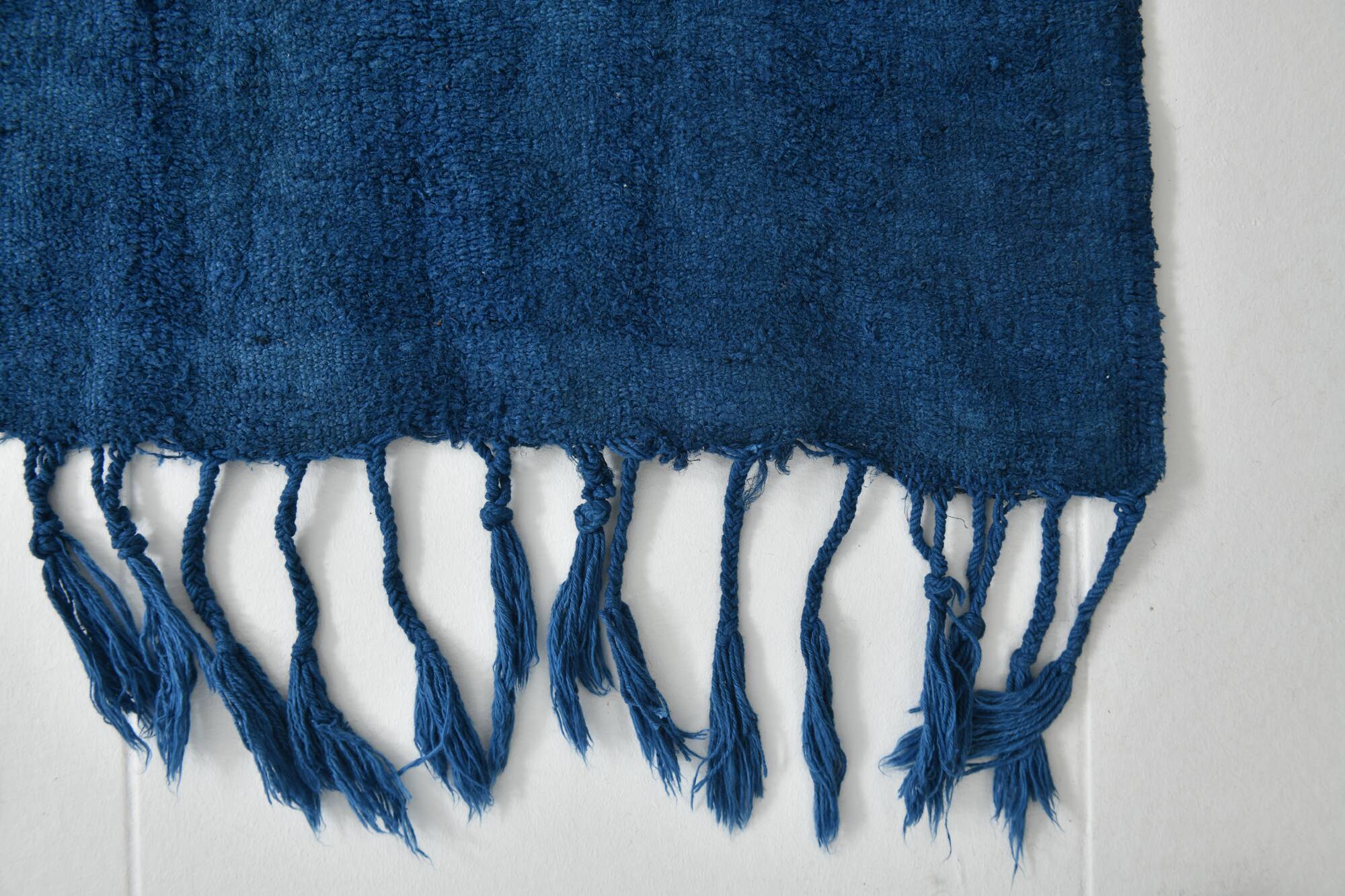 Mid Century Modern Blue Vintage Rug, 147x222Cm