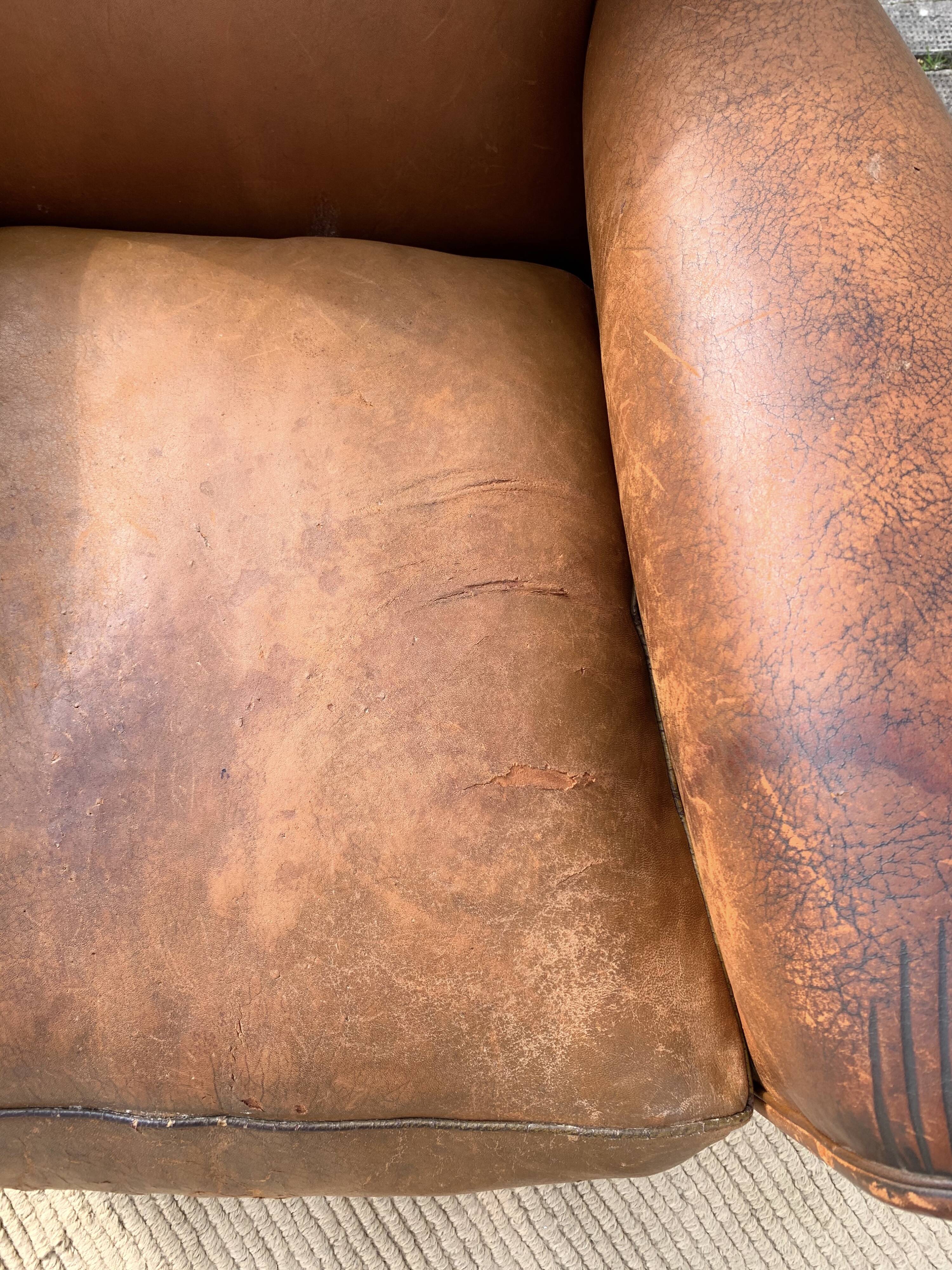 Leather club chair 1930