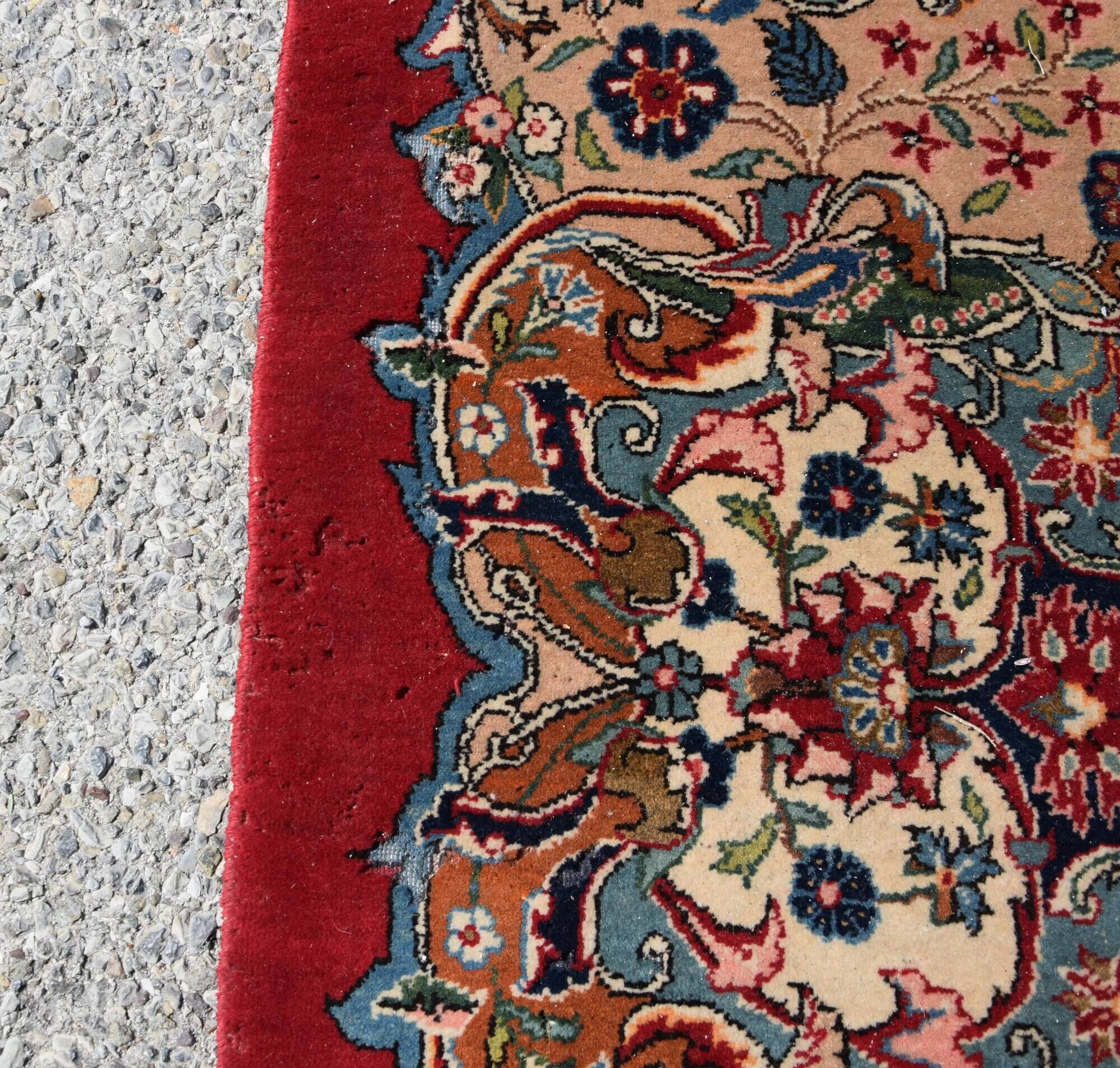 Large Oriental Rug Iran, Kashan Persian - 4.45 x 3.30 Meters - Mid 20th Century: Kork Wool