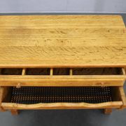 Danish mid-century oak sewing cabinet by Henning Kjaernulf