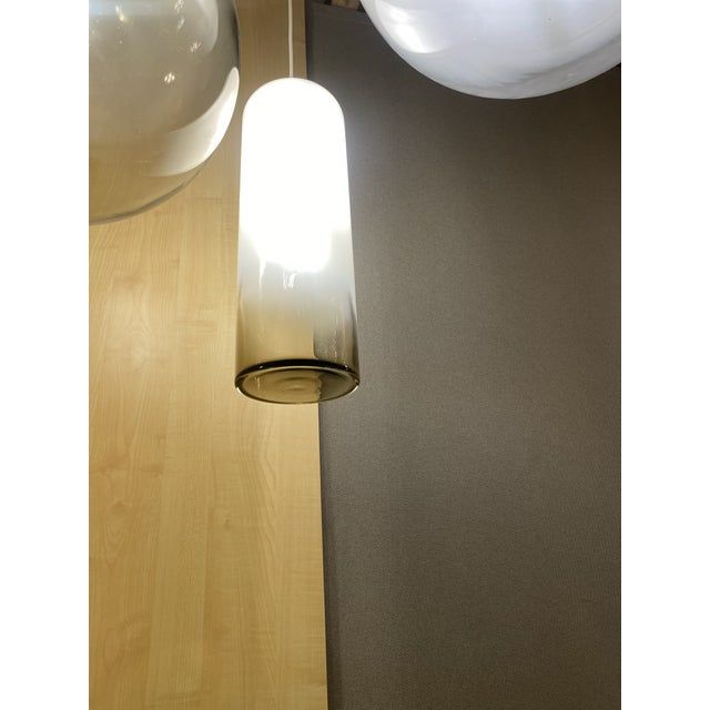 Contemporary smoked-fumè vanished white in murano