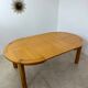 Ancienne table a rallonges en orme massif des années 70/80 design maison regain vintage