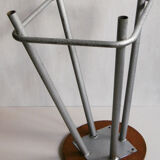 Wood and metal stool