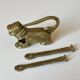 Ancient Chinese lion-shaped padlock