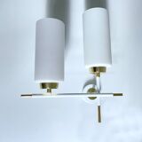 Pair of vintage architectural wall lights, 1960s