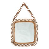 Rattan mirror vintage