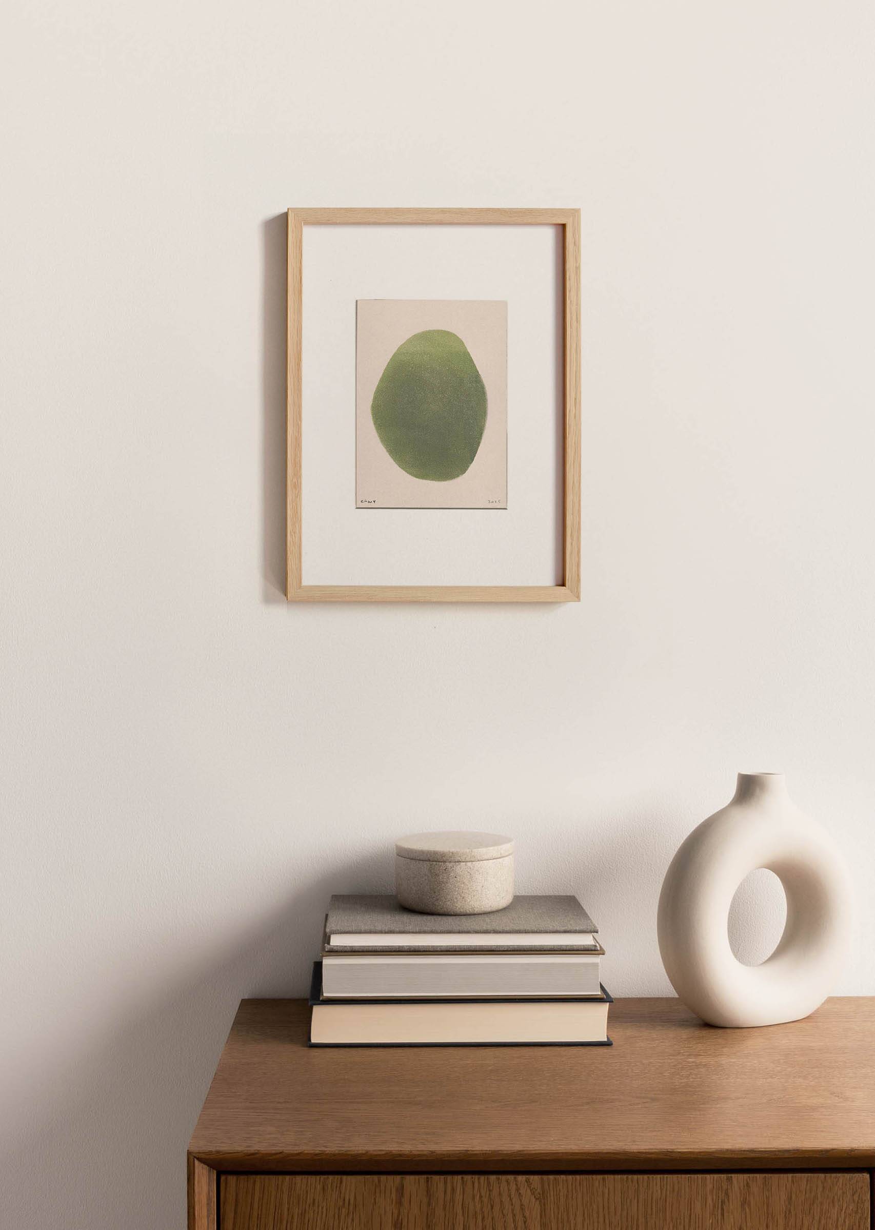 Painting on paper B313 signed Eawy
