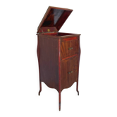Italian floor-model upright phonograph cabinet, 1900s