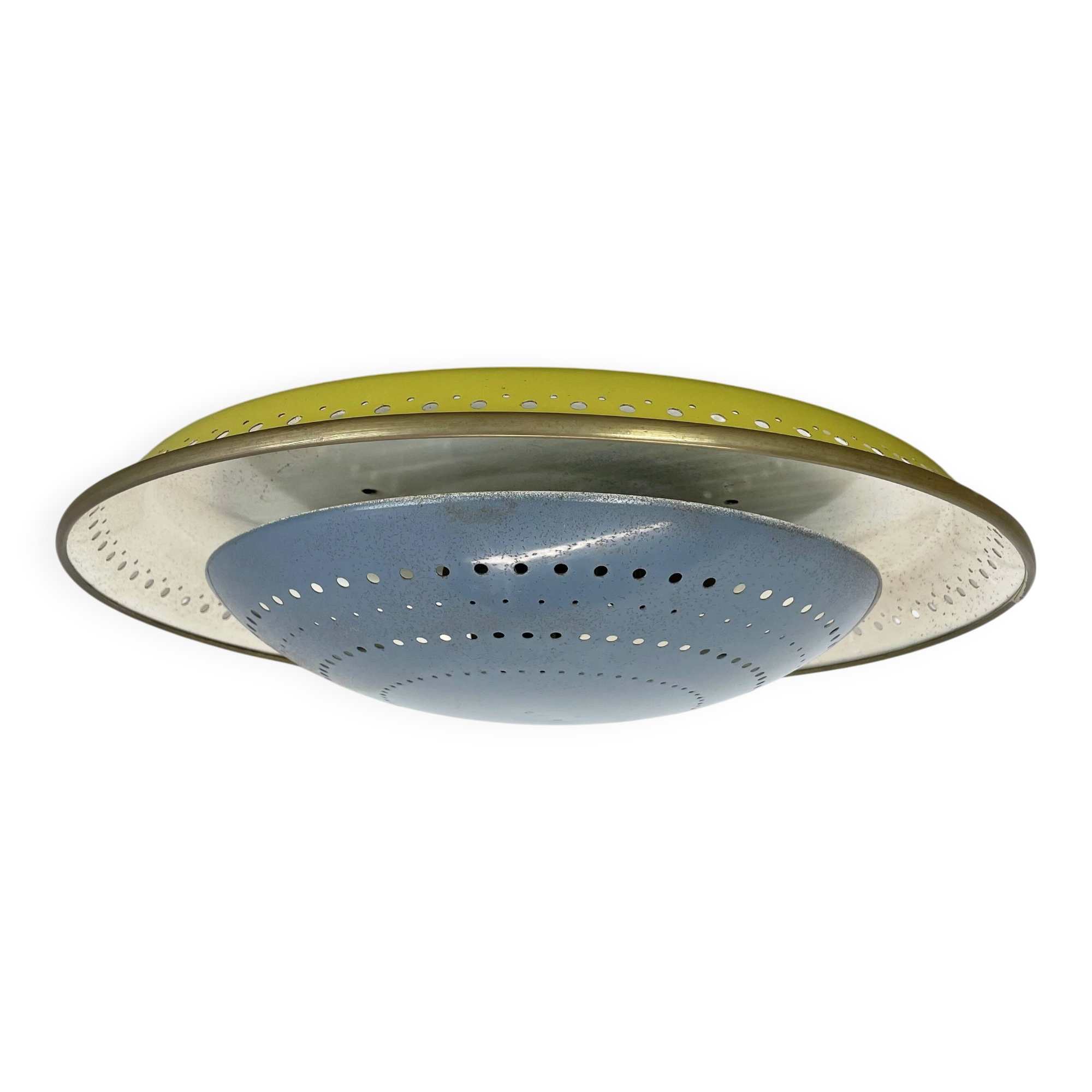 rare Stilnovo Style wall ceiling Light by Ernest Igl for Hillebrand Germany