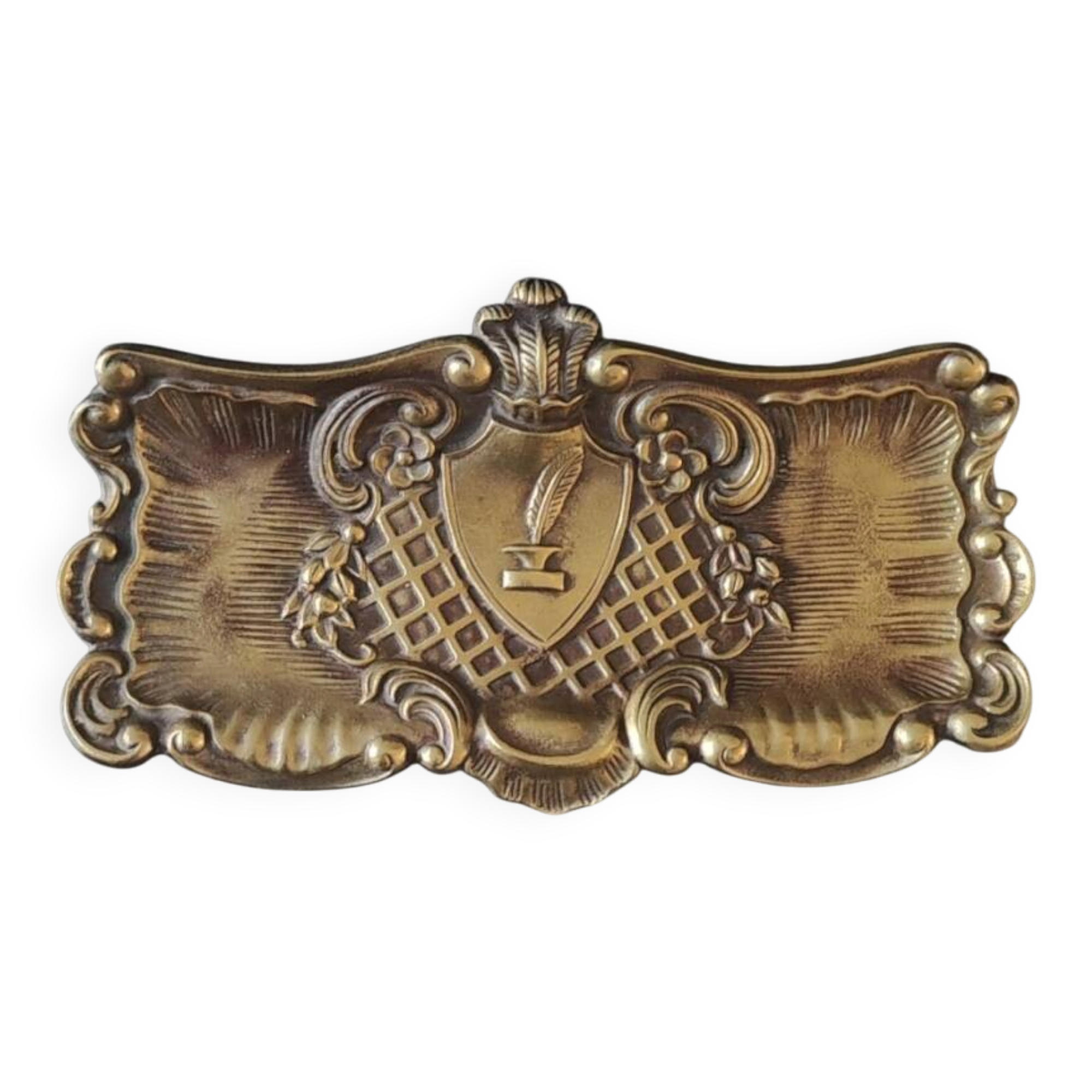 Purse style Rocaille/Napoleon III in aged gold patina brass