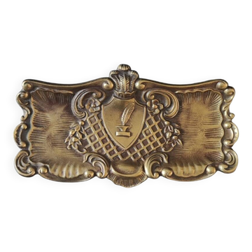 Vide Poche style Rocaille/Napoléon III En laiton patine vieil or