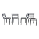 Set of 4 Sandow dining chairs by Rene Herbst, 1980s