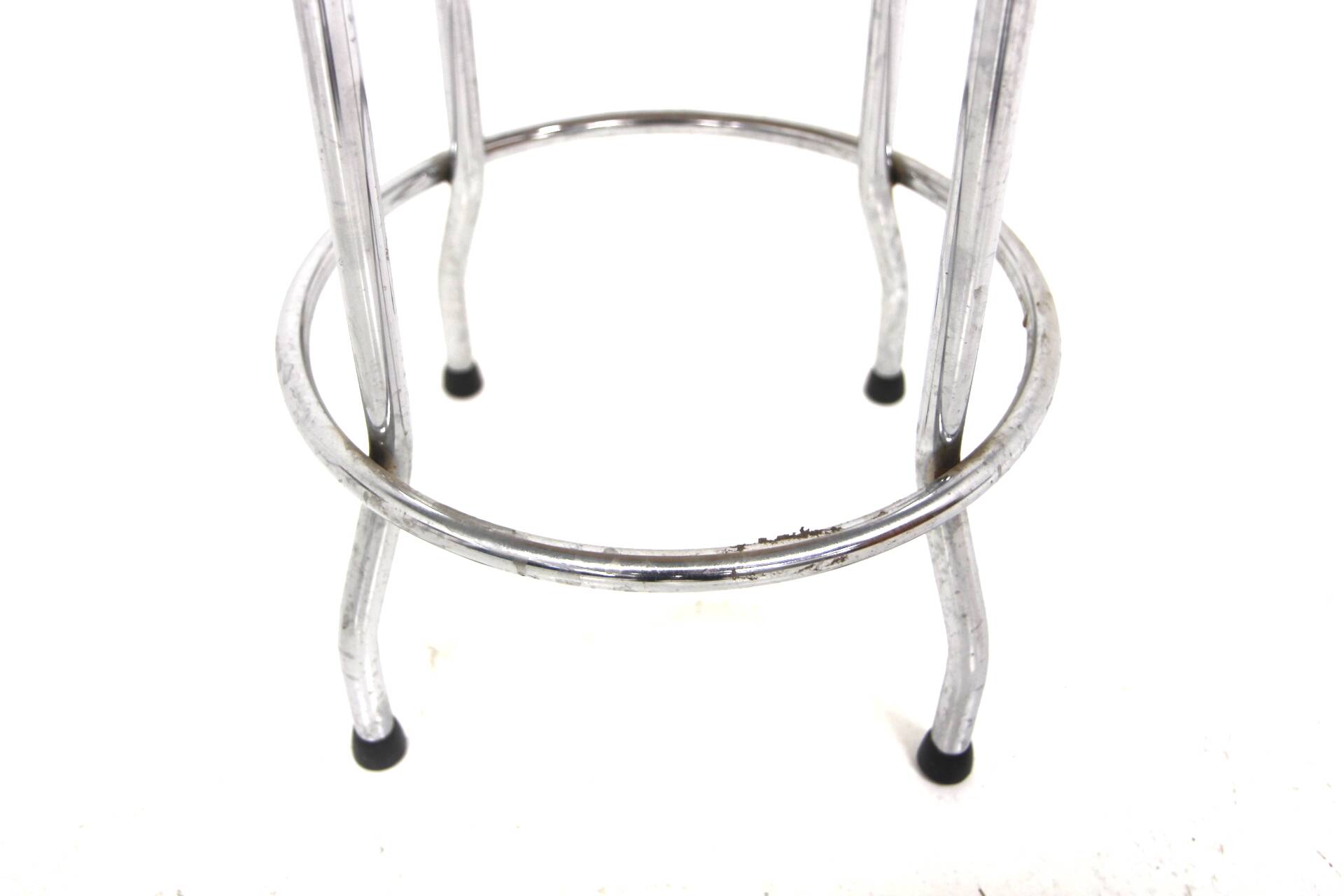 Set of 3 bar stools in faux leather, Johanson Design, Markaryd, Sweden, 1970.