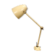 Lampe de table industrielle beige du milieu du siècle, années 1960