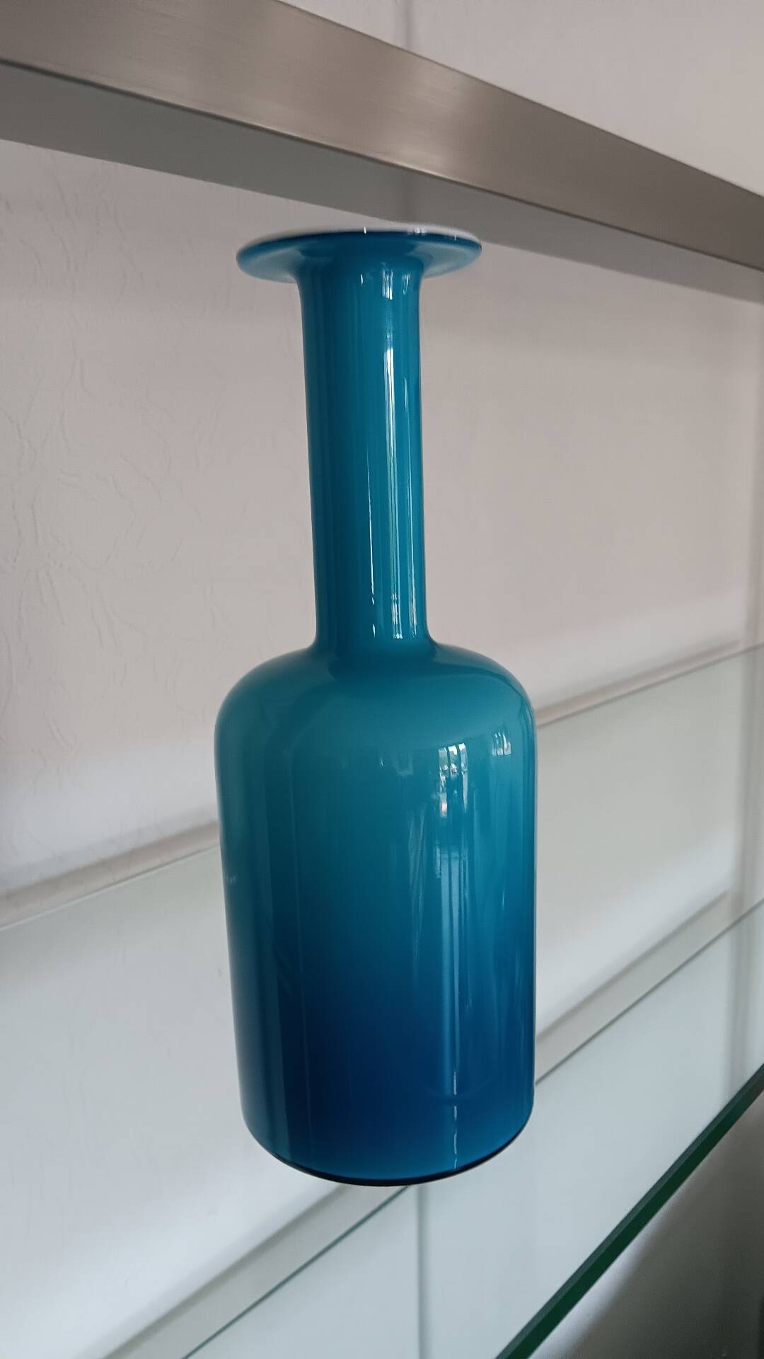 Vase Gul par Otto Brauer pour Holmegaard