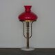 Table lamp in brass, glass and marble attributed to Stilux, Italy, 1950s.