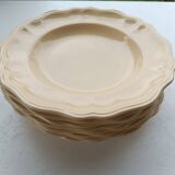 Sarreguemines ivory plates