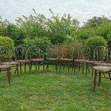 Set of 10 bistro chairs