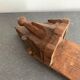 Socle mural en bois sculpté pour statue du 19e siècle