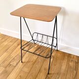 End of sofa metal and wood