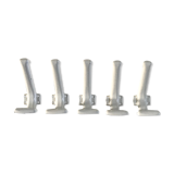 Lot of five vintage patères