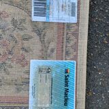 Persian rug in virgin wool, red beige velvet, 200x170 Saint Maclou