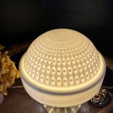 Vintage table lamp large porcelain globe Bernardaud Limoges J.J Prolongeau - Circa 1960