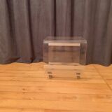 Table d'appoint mobile en lucite, 1970