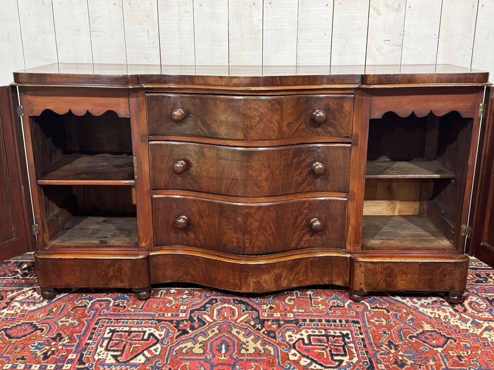Victorian Enfilade 19th mahogany