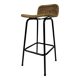 Tabouret de bar vintage Dirk van Sliedregt Rohe Noordwolde 1960 Pays-Bas