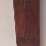 Patère porte clés mural bois et laiton