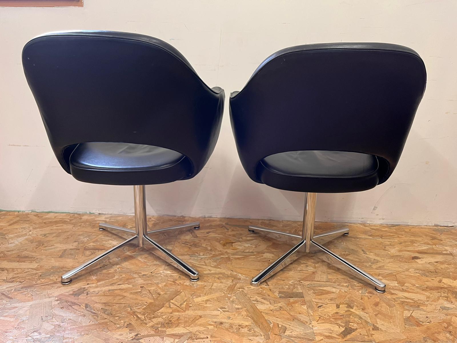 Two armchairs by Eero Saarinen for Knoll international
