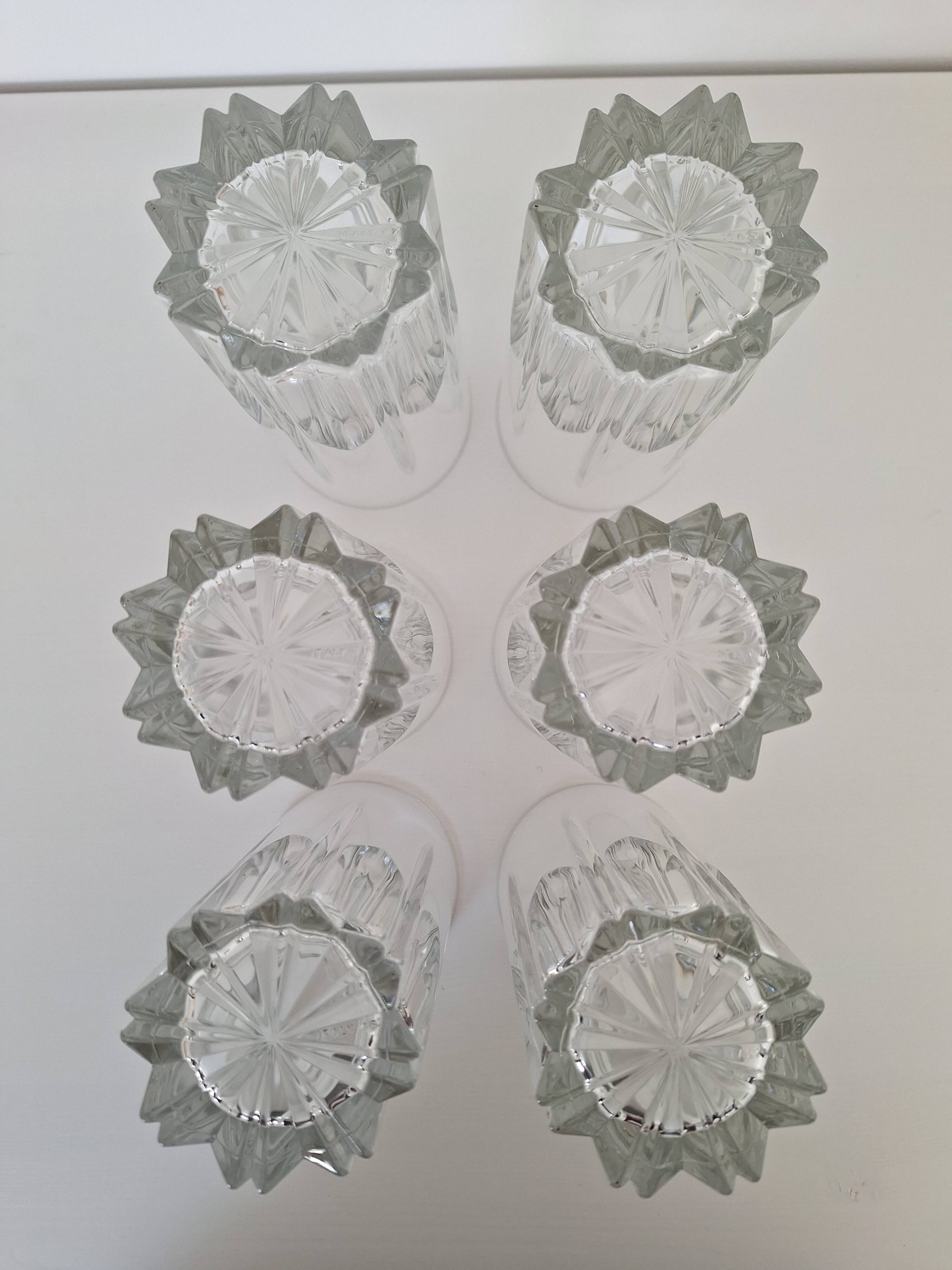 Italian aperitif or water glasses from the 1980s.