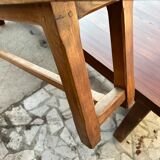 Table de ferme avec 2 bancs