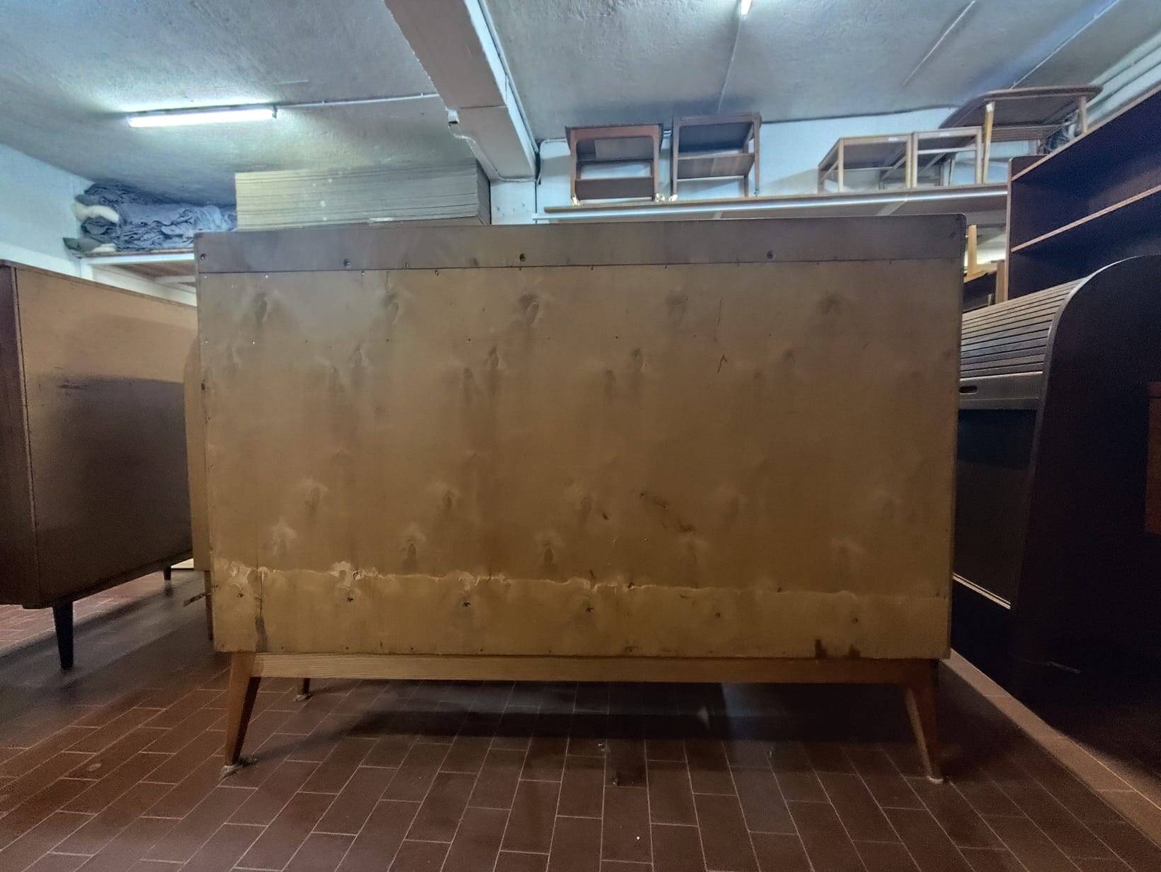 Scandinavian library in elm from the 1950s.