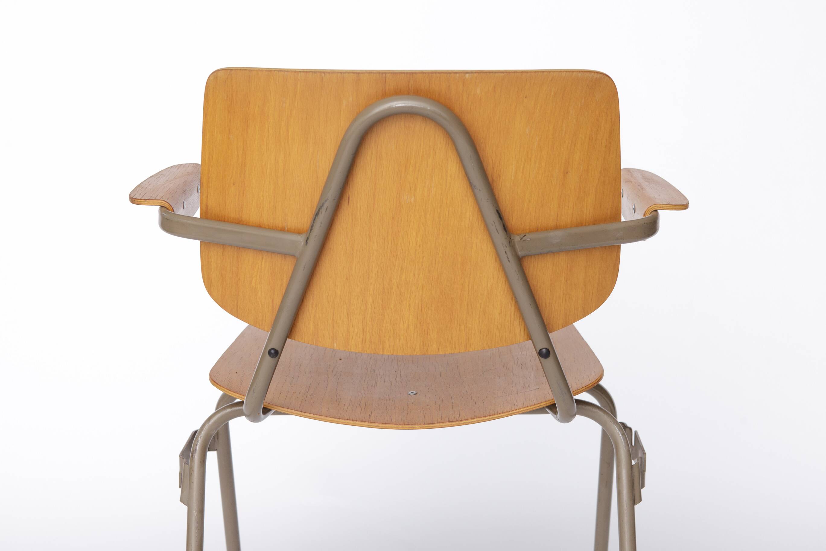 Set of 6 Kho Liang Ie Stackable Chairs – CAR Katwijk, 1950s Mid-Century