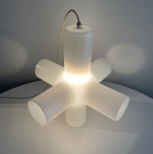 Suspension • Table Lamp • Crosslight White • Jan Melis & Ben Oostrum • 1998