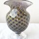 Vase sur pied en verre